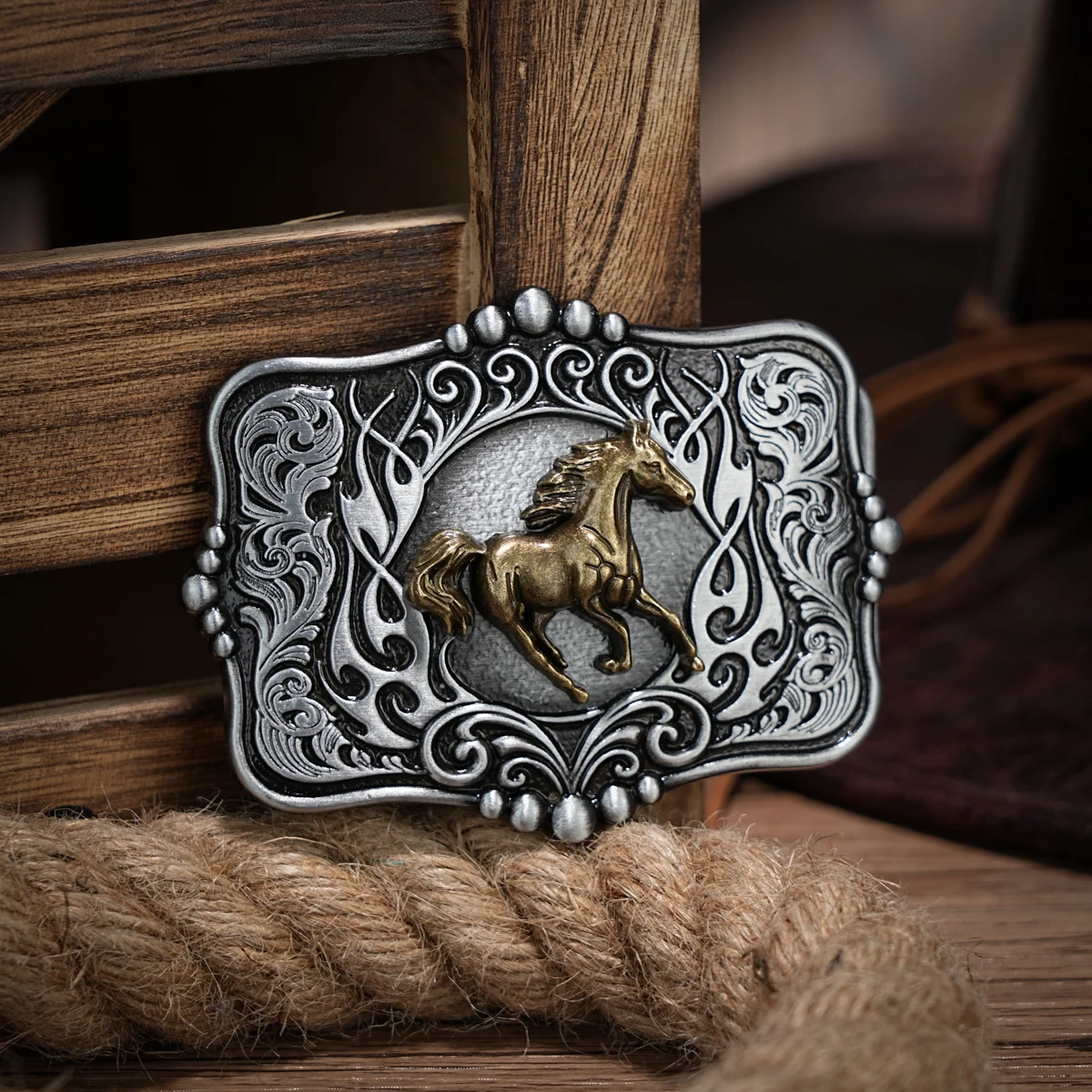 KOORASY Western Cowboy Horse Belt Buckle for Men, Big Belt Buckles Golden Horse Belt Buckles, Large Horse Belt Buckle, A KOORASY Western Cowboy Horse Belt Buckle for Men, Big Belt Buckles Golden Horse Belt Buckles, Large Horse Belt Buckle, A