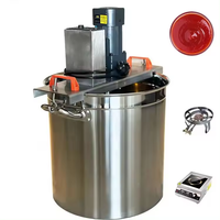 Mélangeur Alimentaire Automatique, Petit Mélangeur Alimentaire Commercial, Machine de Transformation des Aliments pour la Préparation de Sauces et de Confitures