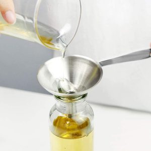 Mini 3-Piece aço inoxidável Funil Set com Long Handle Kitchen Gadgets Dispenser líquido para vazamento de óleo - Product Image 2