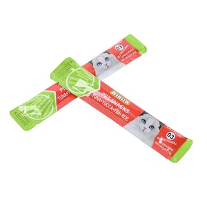Golosinas para mascotas de calidad 2025, comida húmeda para gatos con sabor a pollo y huevas de pescado, tiras de golosinas para gatos de calidad asegurada - Product Image 3