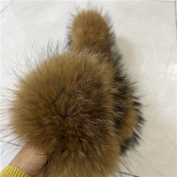 Écharpes en fourrure de raton laveur véritable, cheveux naturels authentiques