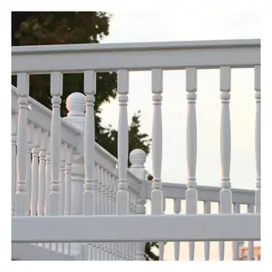 CBDMART PVC Composite Fence Panels Swimming Vinyl Pool Safety Fence Interior Staircase Railing PVC