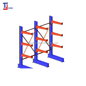Сверхпрочная регулируемая стальная консольная стеллажная система, промышленные стеллажи и полки емкостью 50-1500 кг - Product Image 3