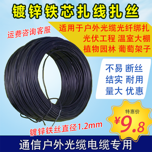 ลวดผูกเหล็กชุบสังกะสีขนาด 1.2 มม. สำหรับยึดสายไฟเบอร์ออปติกกลางแจ้ง ระบบโซลาร์เซลล์ เรือนกระจก และโครงตาข่ายองุ่น - Product Image 3
