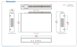 <strong>RS232</strong>/<strong>RS485</strong> <strong>to</strong> 8 <strong>Ports</strong> <strong>RS485</strong> Hub <strong>Serial</strong> Converter <strong>RS485</strong> Hub Converter UOTEK UT-1208H - Product Image 6
