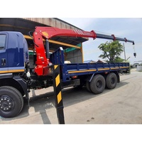 Grue montée sur camion 8 tonnes, flèche télescopique rigide, couple de levage élevé, boîte de vitesses, pompe moteur SPS17500 SPS17500B SPS16000 SPS16000A