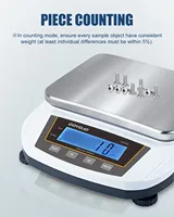 Balanza Analítica Digital de 5 kg y 0.01 g de Precisión, Báscula Electrónica para Laboratorio, Joyería y Cocina, con Certificación CE