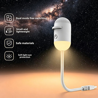 Lampe de Projection USB Mini Tendance, Matériau PE, Projecteur Ciel Étoilé, Veilleuse Moderne Minimaliste pour Chambre à Coucher