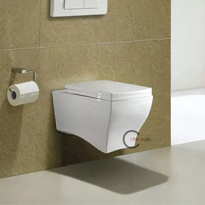 WC mural sans bride en gros, WC mural à chasse d'eau, WC mural suspendu - Product Image 6