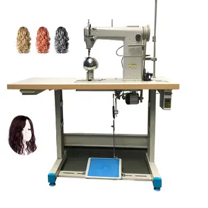 Semiautomática conveniente muñeca pelo encaje peluca hacer máquina de coser ventilación máquina de inyección de pelo para hacer pelucas