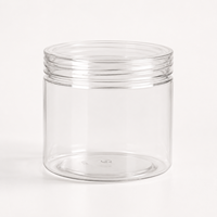 Ventes chaudes - Pot en plastique PET transparent de qualité alimentaire avec couvercle à vis, logo personnalisé, emballage pour bonbons, noix, biscuits