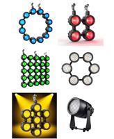 Projecteur LED COB RGBWACL Slim 350W pour public, étanche IP65, DMX512, silencieux, dissipation thermique, pour DJ, discothèque, mariage, club