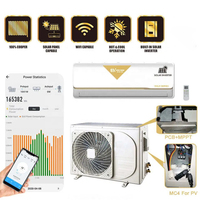 Climatiseur solaire hors réseau pur à alimentation par batterie DC 48V de 9000 BTU, 12000 BTU, 18000 BTU, 24000 BTU pour les maisons