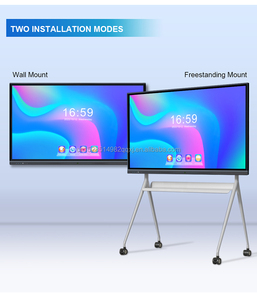 Интерактивная плоская панель Smart TV с функцией доски для письма, 55/65/75/85/98/105/110 дюймов, белая, для образования, с сенсорным экраном 4K - Product Image 1