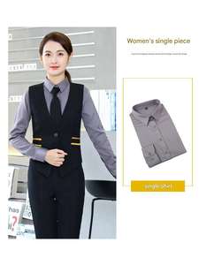 <span class=keywords><strong>KTV</strong></span>バー受付ウェイトレス作業着3ピースセット長袖ケータリングホテルスタッフユニフォーム - Product Image 5