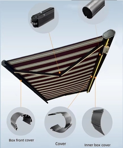 Auvent rétractable motorisé avec lumières LED Pare-soleil étanche - Product Image 6