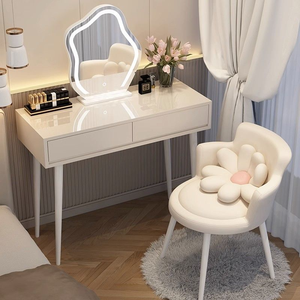 Factory Wholesale Multifunction Bedroom Furniture Wooden Dresser Upscale Bedside <strong>Table</strong> Living <strong>Room</strong> <strong>Dressing</strong> <strong>Table</strong> With LED Light - Product Image 5