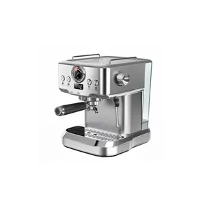 热卖意大利浓缩咖啡机家用浓缩咖啡机电动不锈钢塑料外壳