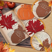 Décorations d'automne en feutre, ornements personnalisés en feutre à suspendre pour Halloween, Thanksgiving, fêtes à thème, intérieur et extérieur