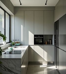 Nuevos Gabinetes de Cocina Modulares de Madera de Alta Gama para Villas, Apartamentos y Hogares - Product Image 5