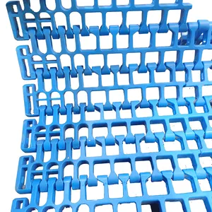 Özel kalıp PE/POM siyah ve mavi plastik modüler plastik konveyör bant