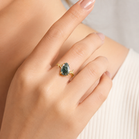Cincin Batu Agate Hijau Alami Bentuk Ranting Berlapis Emas Perak S925 Dapat Diatur Ukurannya Terinspirasi Alam Hutan Boho Cincin Penyembuhan