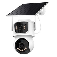 Caméra de sécurité extérieure 4G FHD solaire PTZ avec carte SIM et enregistrement intelligent AOV pour la surveillance de la maison, de la ferme, du jardin et de la propriété