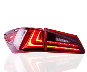 إضاءة خلفية LED بالكامل باللون الأسود/الأحمر لسيارة لكزس Is250 Is300 2006-2012
