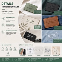 Étiquettes de vêtements personnalisées, étiquettes tissées pour vêtements, étiquettes de lavage durables en polyester satiné, étiquettes de marque pliées au centre