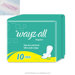 Toalla Sanitaria Nocturna Desechable Shiny Girl de Malla Súper Absorbente de Algodón con Alas, Maxi/Super, 290mm para Mujer - Product Image 5