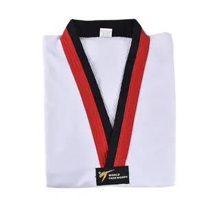 Light weight Wtf Taekwondo Uniform 100% Cotton Martial Arts Gi for Adults Kids