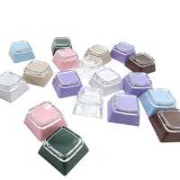 Accessoires de clavier DIY : Keycaps XDA superposés personnalisés, cadre transparent détachable, couleur macaron, pour clavier à axe croisé, jouet sonore