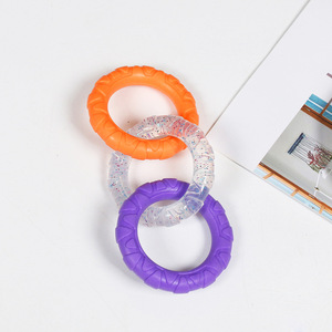 Juguete masticable TPR con anillo para perros, duradero, para masticar y limpiar los dientes, para Corgis, Border Collies y razas pequeñas y grandes - Product Image 4
