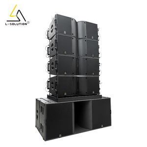 Système de sonorisation extérieur <span class=keywords><strong>L</strong></span>-solution Big Line Array avec double haut-parleur de <span class=keywords><strong>12</strong></span> pouces et double caisson de basses de 18 pouces - Product Image 1
