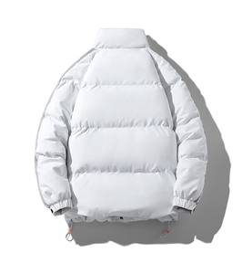 Adolescentes Slim Fit Heavyweight aislado bolsillo lateral con cremallera Color sólido Casual abrigo aislado clima frío juvenil chaqueta de invierno - Product Image 5