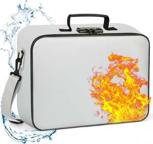Bolsa Impermeable y Resistente al Fuego Nueva OEM, Organizador de Documentos para Viajes y Hogar, Caja de Seguridad con Cerradura para Documentos, Objetos de Valor e Artículos Importantes - Product Image 1