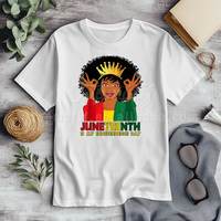 Juneteenth Is My Independence Day Dtf pegatina impresa para camisetas transferencias de calor