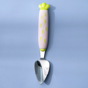 Cuchara de acero inoxidable para comida de bebé, tipo cónico pequeño, sin Bpa, para niños de 0 a 12 meses, para alimentar con puré de frutas - Product Image 4