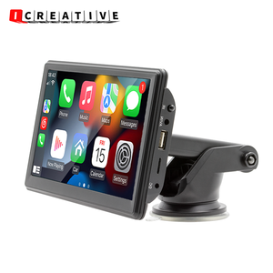 Icreative Lecteur universel 7 pouces Carplay Écran tactile Multimédia Vidéo Android Auto Autoradio Système de navigation FM DSP - Product Image 1