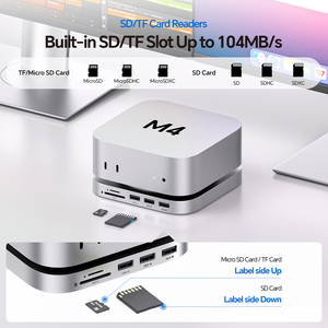 PULWTOP Mac Mini M4 Dock Stand con DP 4K 144Hz y HDMI 4K60, Mac Mini M4 Pro Hub con <span class=keywords><strong>4TB</strong></span> NVMe SSD Enclosure (SSD NO incluido) - Product Image 4