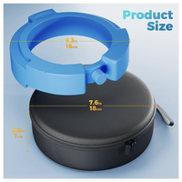 Sac isotherme rond personnalisé en EVA de qualité supérieure avec doublure en feuille d'aluminium, étui de voyage thermique portable en PU pour 10 flacons de peptides
