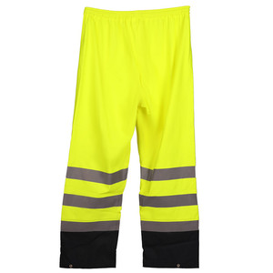 Vente en gros Imperméable <span class=keywords><strong>de</strong></span> sécurité réfléchissant haute visibilité pour adultes Veste <span class=keywords><strong>de</strong></span> <span class=keywords><strong>pluie</strong></span> imperméable en PU Vêtements <span class=keywords><strong>de</strong></span> <span class=keywords><strong>travail</strong></span> coupe-vent pour hommes - Product Image 5