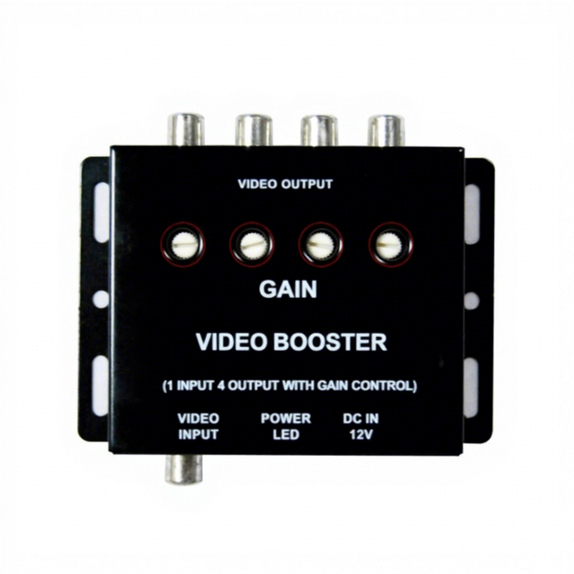 Car Frequency Divider Video Distributor, One in Four Out Car KTV, RCA Head Modified Car Frequency Divider Mp5