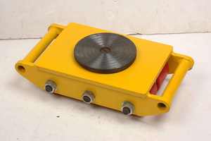 Прочный набор тележек для тяжелых грузов из нержавеющей стали 6Т для улицы с восьмиколесной платформой и круглыми/квадратными подушками, промышленные роликовые тележки - Product Image 4