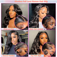 Perruque HD transparente 13x4 pour femmes américaines noires Perruques Deep Wave 13x6 HD Lace Frontal Perruques 40 pouces Perruques Lace Front de cheveux humains bruts