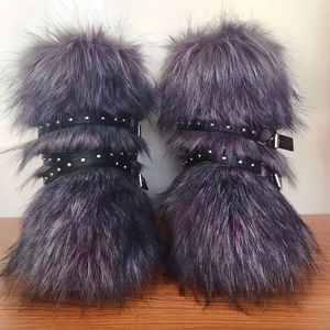 Nouvelles Bottes <span class=keywords><strong>de</strong></span> <span class=keywords><strong>Neige</strong></span> Hiver 2026 pour <span class=keywords><strong>Femme</strong></span> en Fausse Fourrure Peluche, à Sangles Croisées, Amincissantes, Chaudes, Polyvalentes, Anti-Poils <span class=keywords><strong>de</strong></span> Raton Laveur, Basses, en Plastique - Product Image 5