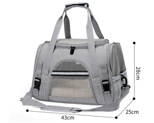 Kingtale Transporteur <span class=keywords><strong>de</strong></span> voyage pliable en tissu pour animaux <span class=keywords><strong>de</strong></span> compagnie Cage pour animaux <span class=keywords><strong>de</strong></span> compagnie avec fermetures éclair <span class=keywords><strong>de</strong></span> sécurité verrouillables pour chiens - Product Image 6