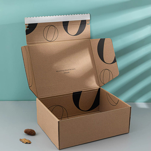 Tùy Chỉnh In Tự Niêm Phong Các Tông Sóng Hộp Bưu Phẩm Tái Chế Giấy Kraft Với Dính Tear Dải Cho Giày Dép Và Quần Áo - Product Image 1