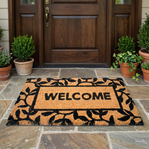 Modern PVC Backed Coir Door <b>Mat</b> Solid Color Eco Friendly Durable Non-Slip Medium Thickness Entrance <b>Mat</b> Home Office Hotel - Product Image 3