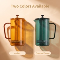 Cafetière ergonomique SEECIN de qualité alimentaire en verre borosilicate résistant à la chaleur, non toxique, avec poignée